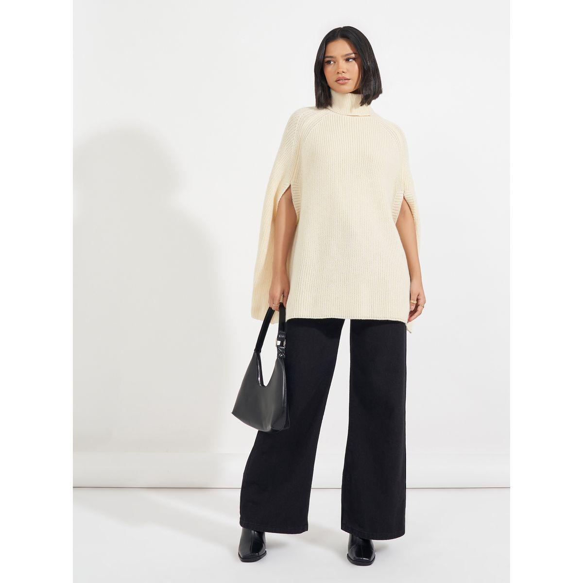 Styli Oversized Longline Cape Sleeves Sweater-women-clothing-cardigansandjumpers-jumpers-image-2