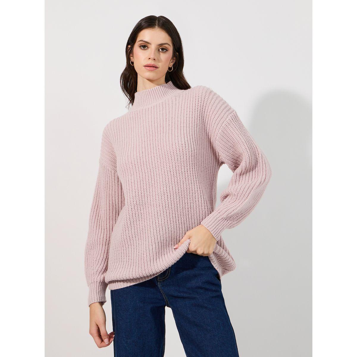 Styli Regular Fit Longline Chunky Knit Sweater-women-clothing-cardigansandjumpers-jumpers-image-1