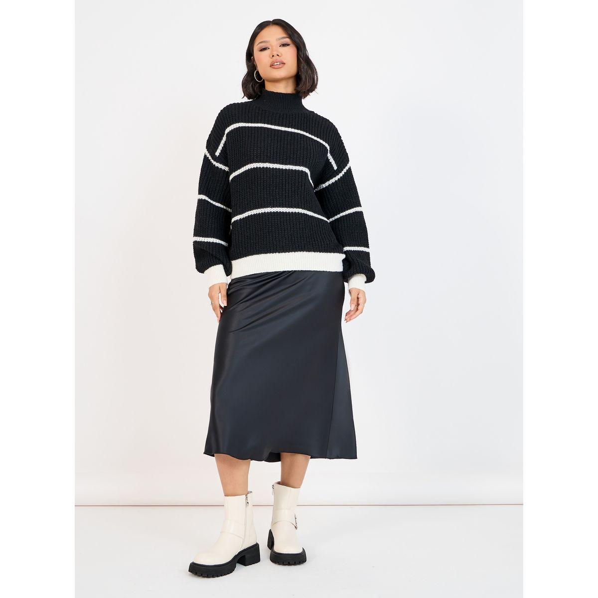 Styli Boxy Fit Regular Length Striped Sweater-women-clothing-cardigansandjumpers-jumpers-image-2