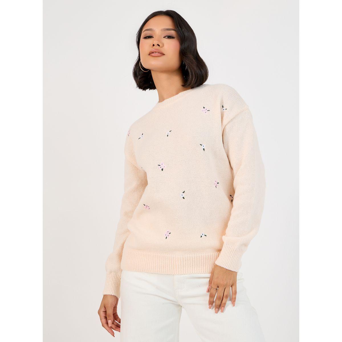 Styli Regular Fit Regular Length Embroidered Sweater-women-clothing-cardigansandjumpers-jumpers-image-1