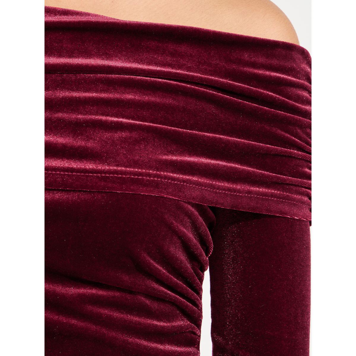 Styli Velvet Off Shoulder Long Sleeves Maxi Dress-women-clothing-dresses-image-3