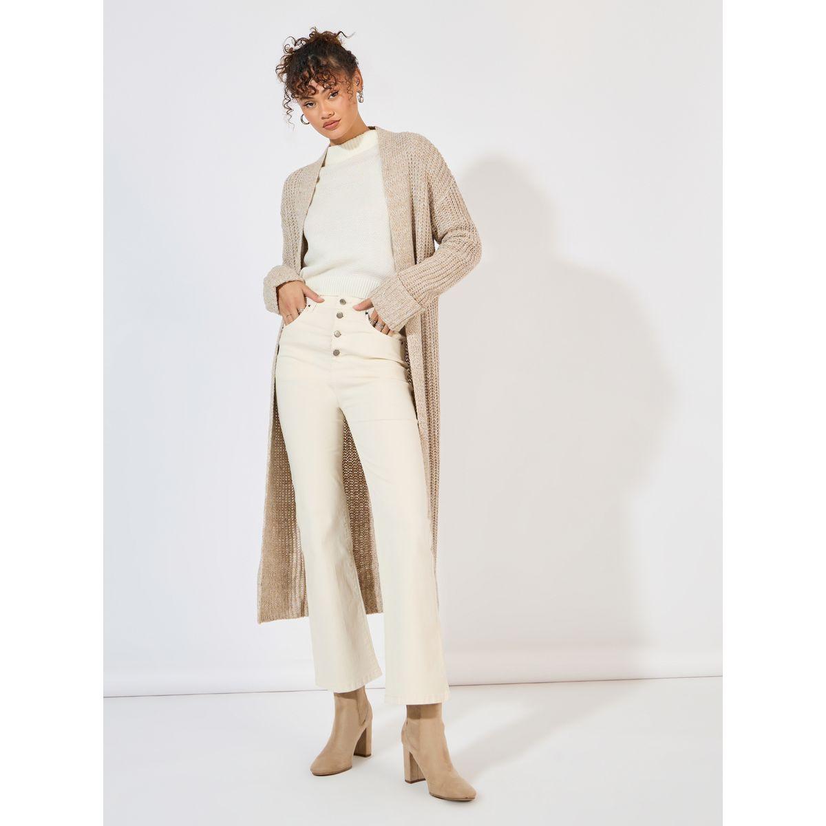 معطف ميدي بقصة عادية-women-winterwear-cardigansandjumpers-cardigans-image-1