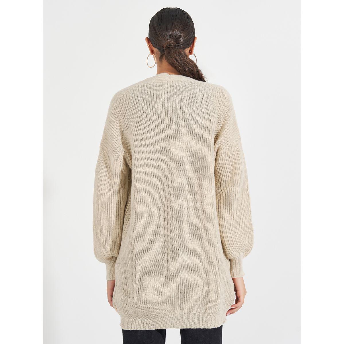 كارديجان بقصة عادية وأكمام واسعة-women-winterwear-cardigansandjumpers-cardigans-image-4