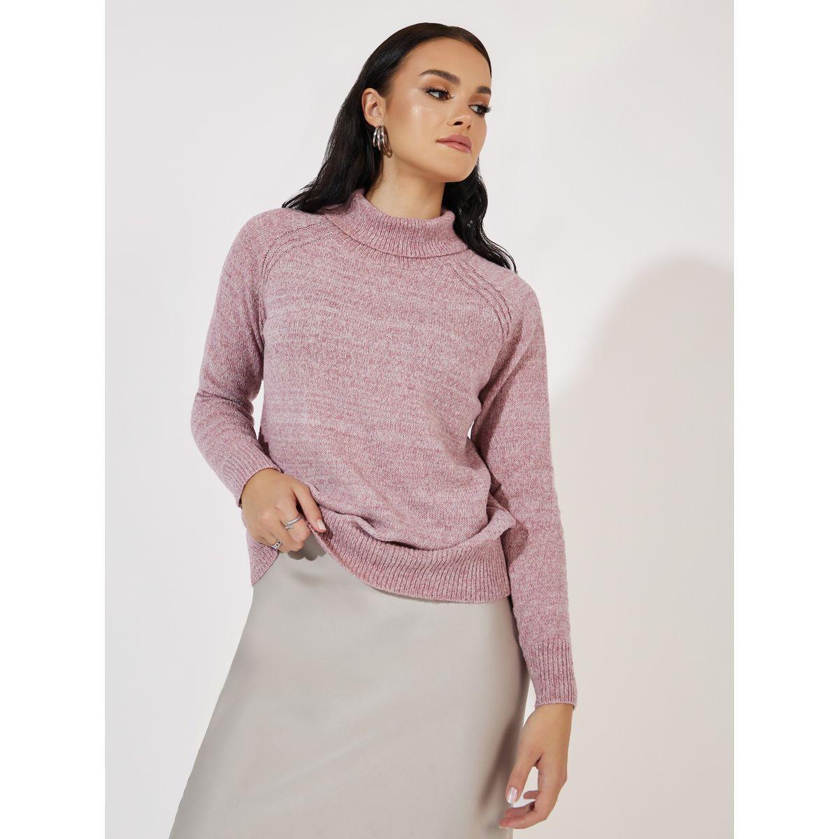 Styli Regular Fit Mixed Yarn Turtle Neck Sweater-women-clothing-cardigansandjumpers-jumpers-image-1