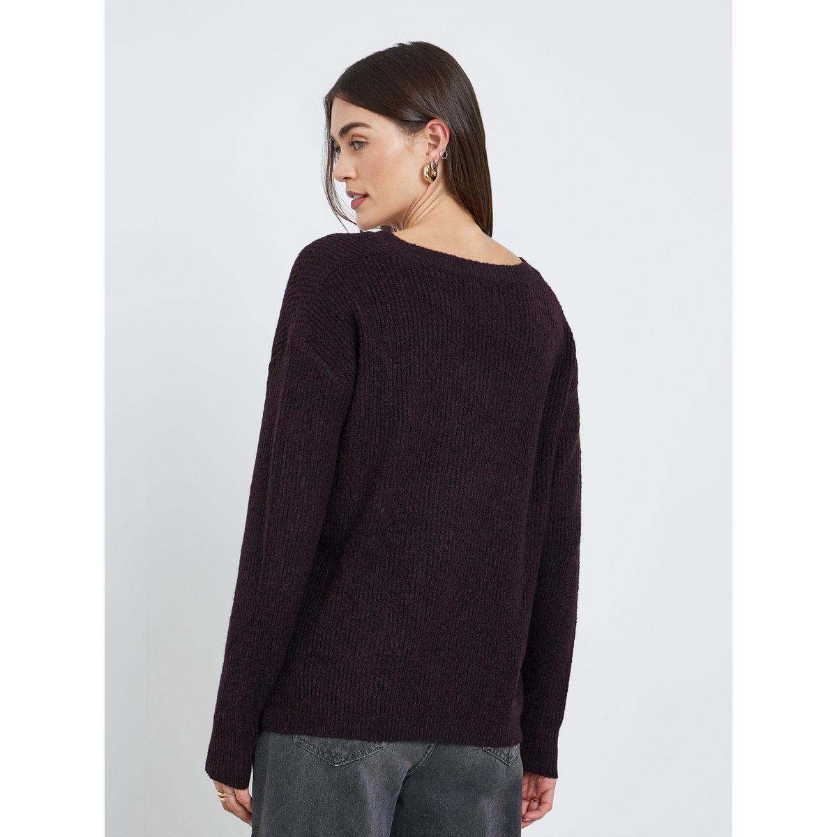 كنزة محبوكة بأكمام طويلة-women-winterwear-cardigansandjumpers-jumpers-image-4