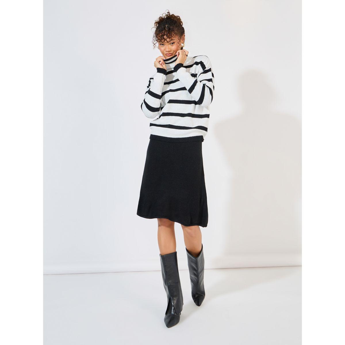 Styli Regular Fit Turtle Neck Striped Sweater-women-clothing-cardigansandjumpers-jumpers-image-2