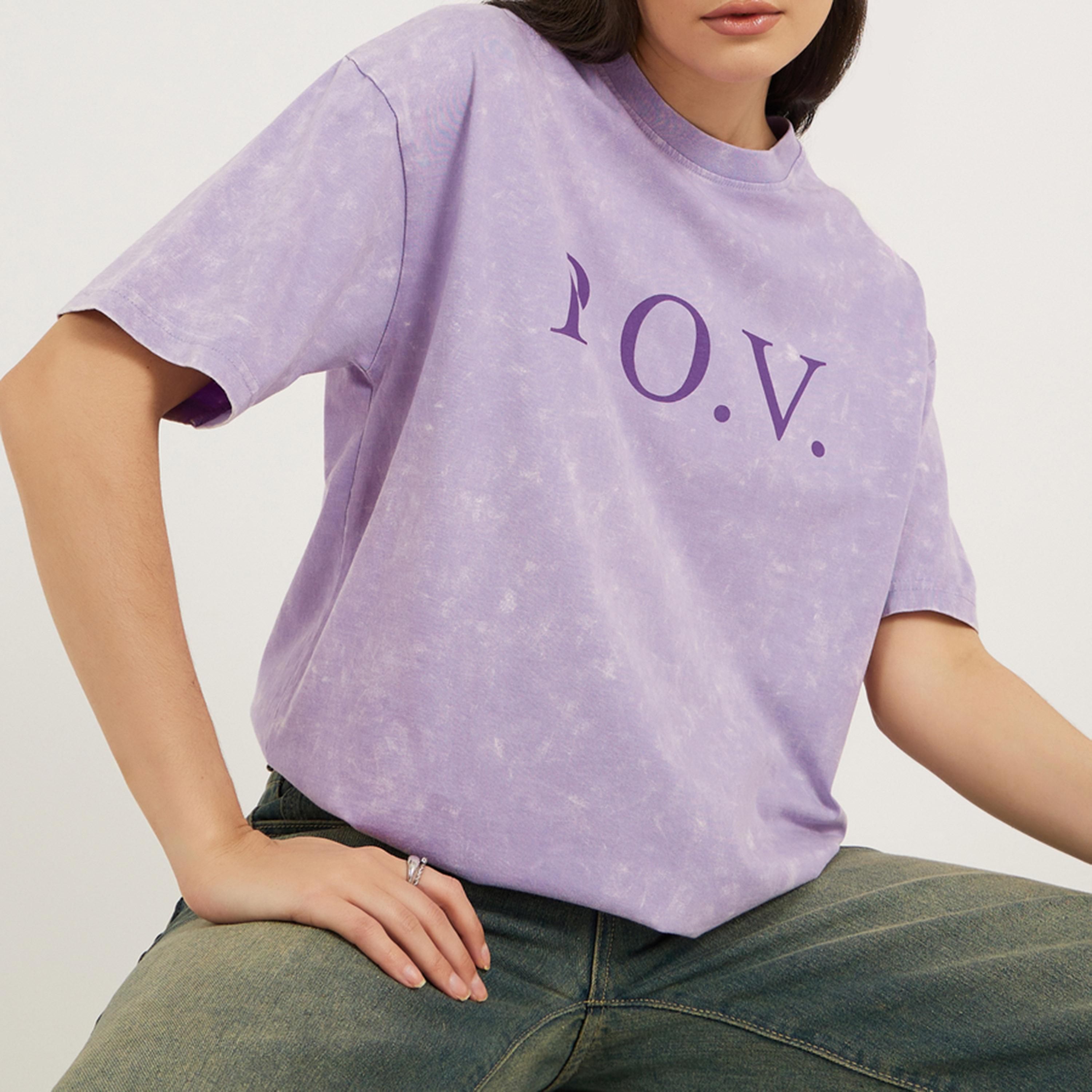 Styli Acid Wash Slogan Print Oversized T-Shirt-women-clothing-tshirts-image-1