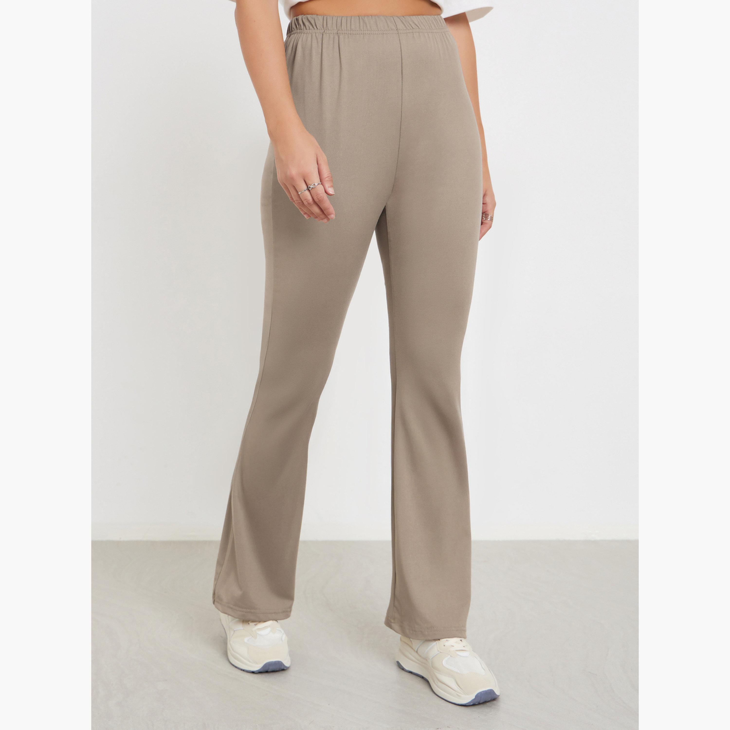 ستايلي - فيزون (ليقنز) بيج بقصّة مفرودة مع خصر مطاطي مريح للنساء-women-clothing-bottoms-leggings-image-1