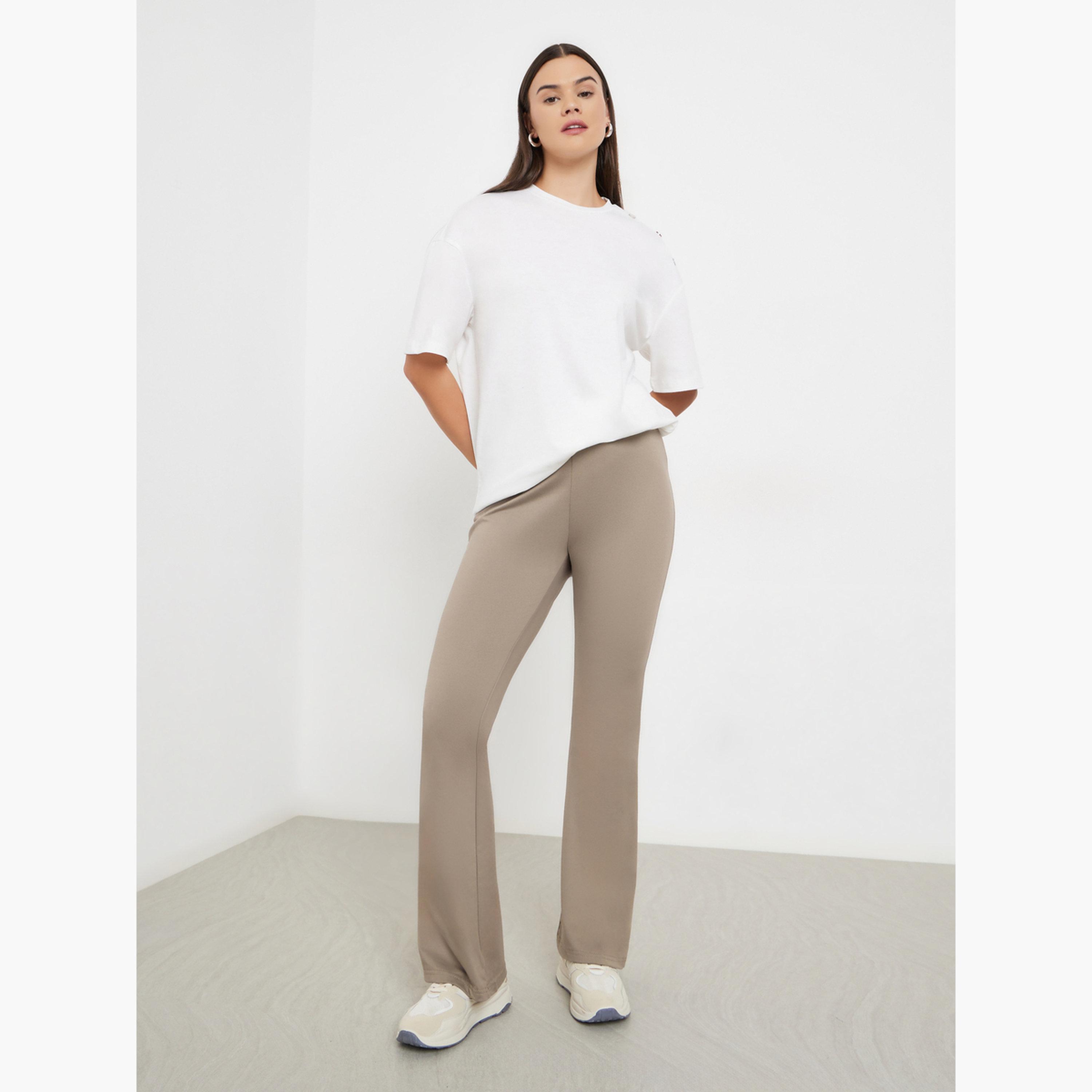 ستايلي - فيزون (ليقنز) بيج بقصّة مفرودة مع خصر مطاطي مريح للنساء-women-clothing-bottoms-leggings-image-2