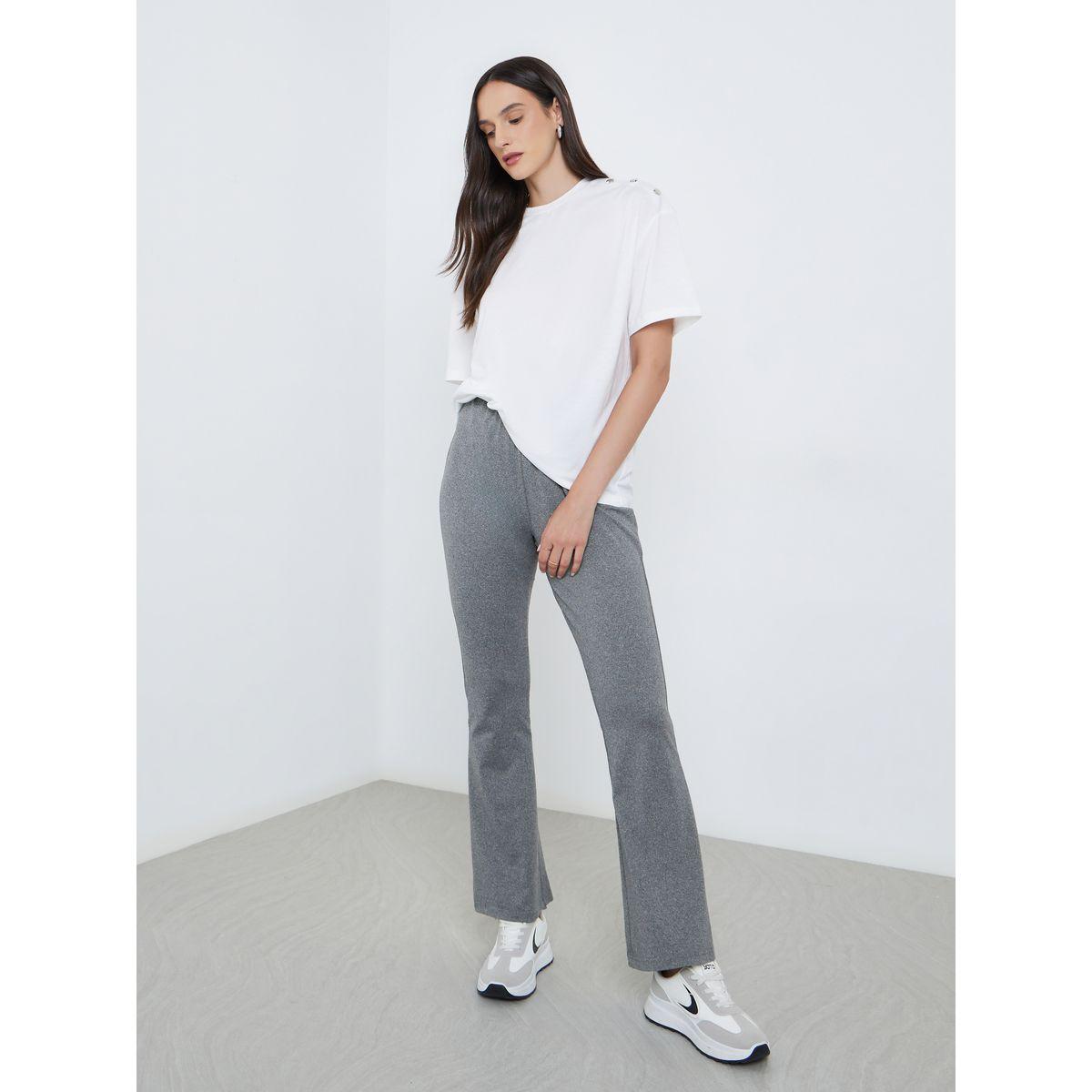 ستايلي - بنطال ضيق واسع بلون رمادي فحمي-women-clothing-bottoms-leggings-image-4