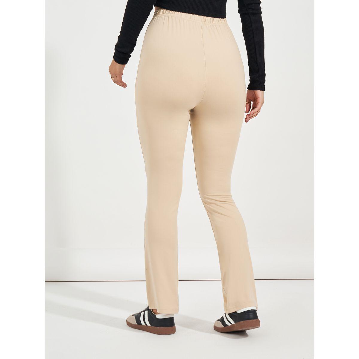 Styli Solid Elastic Waistband Slim Fit Leggings-women-clothing-bottoms-leggings-image-5