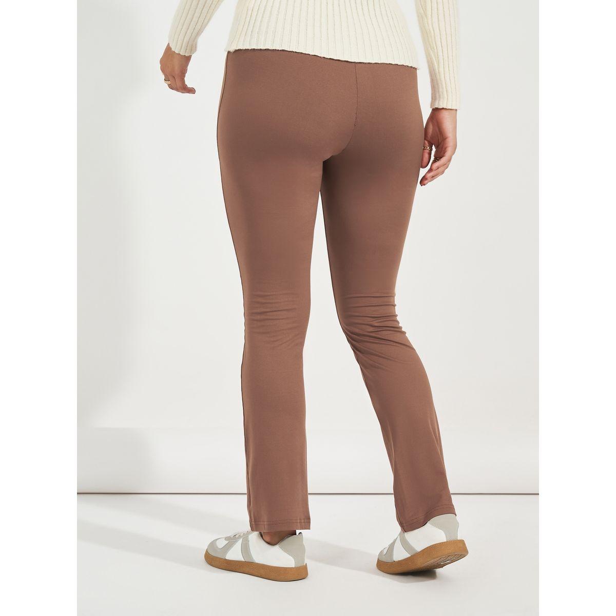 Styli Solid Elastic Waistband Slim Fit Leggings-women-clothing-bottoms-leggings-image-4