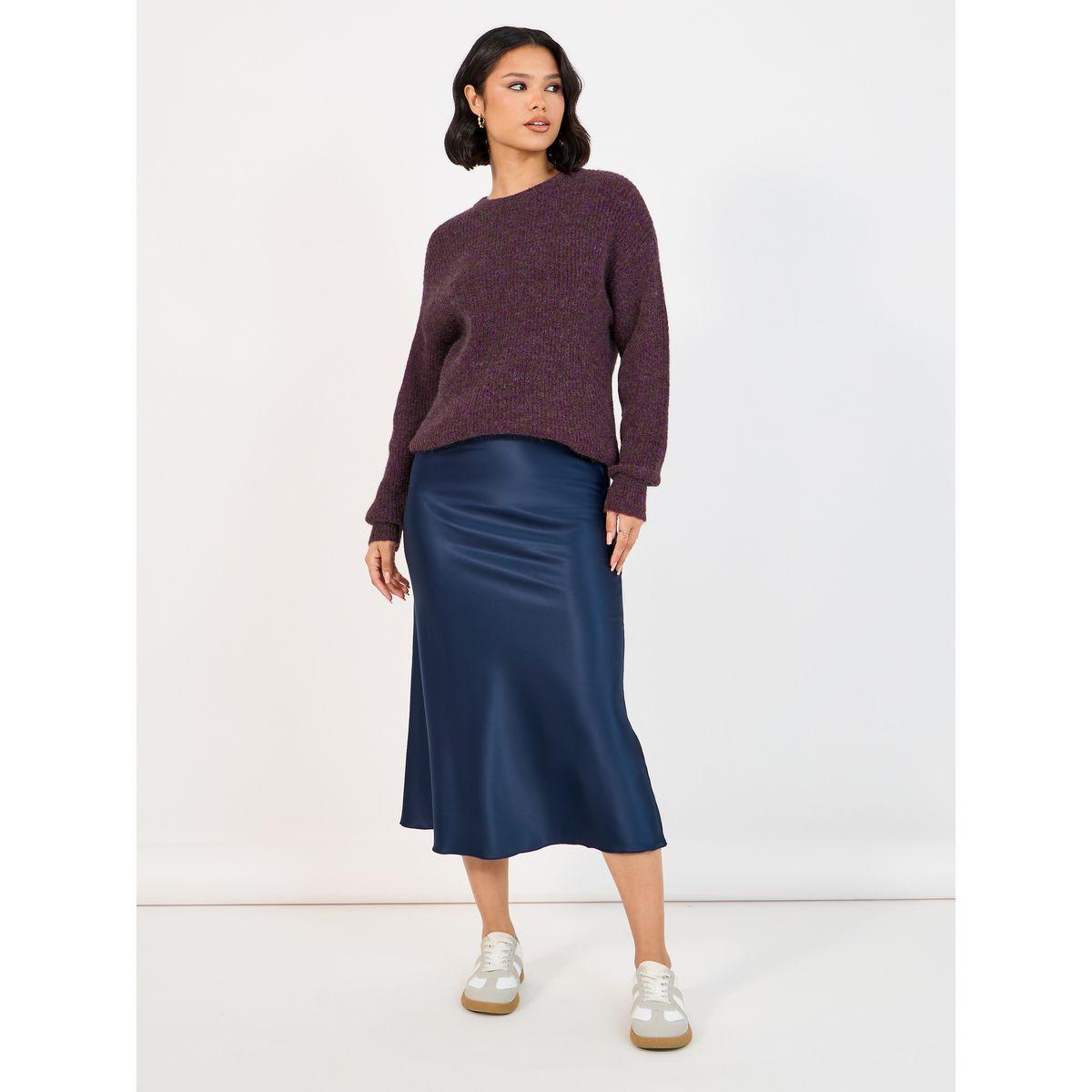 Styli Regular Fit Regular Length Mixed Yarn Sweater-women-clothing-cardigansandjumpers-jumpers-image-2