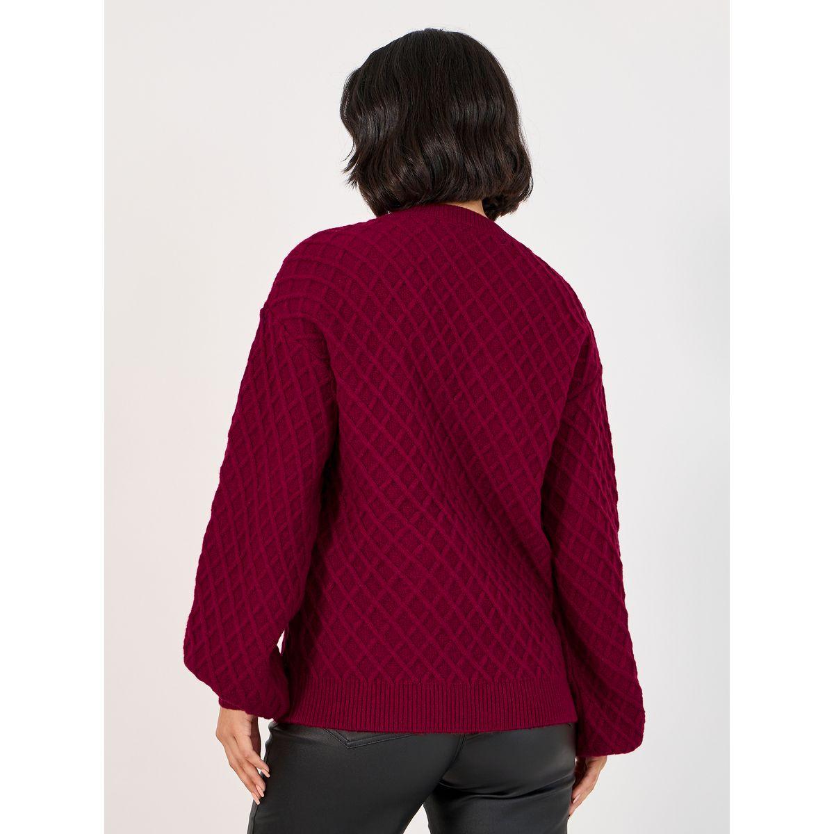 سويتر محبوك بقصة عادية وأكمام واسعة-women-clothing-cardigansandjumpers-jumpers-image-4