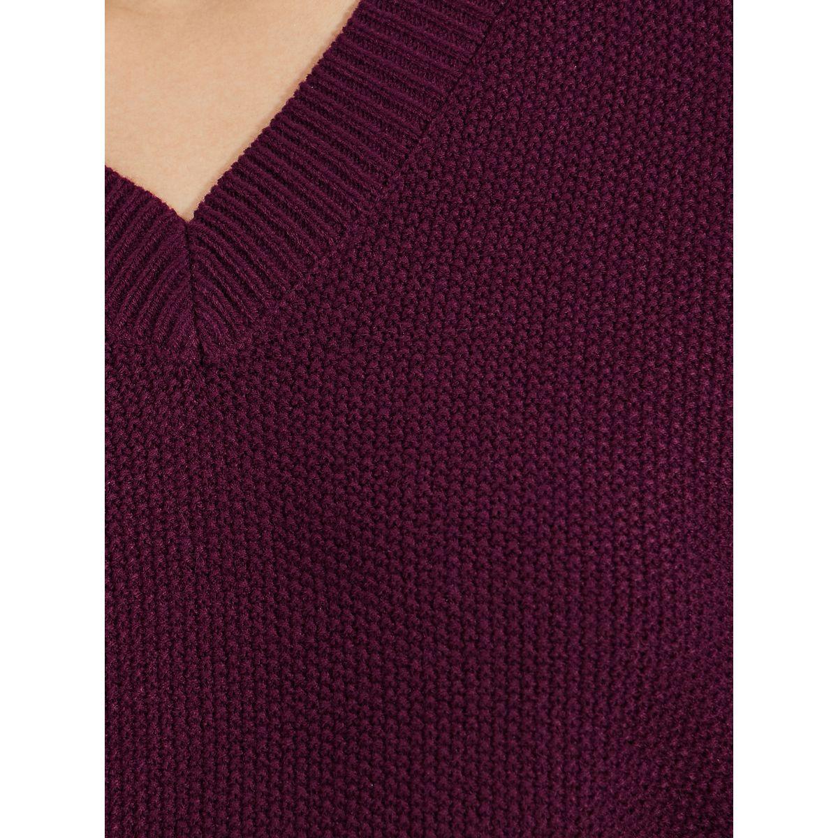 Styli Boxy Fit Regular Length Chunky Knit V Neck Sweater-women-clothing-cardigansandjumpers-jumpers-image-3