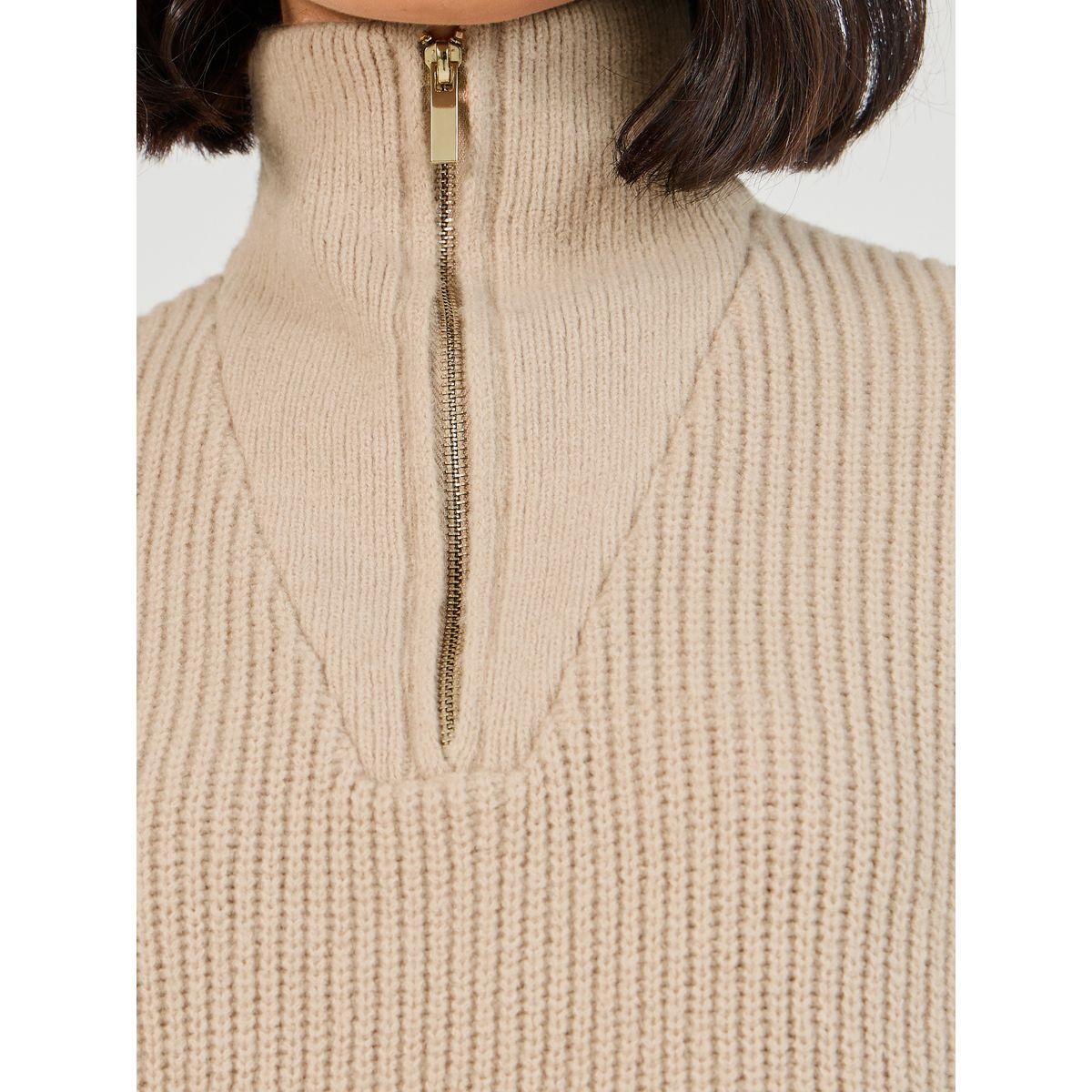 سويتر فضفاض بنصف سحَّاب غلق-women-winterwear-cardigansandjumpers-jumpers-image-4