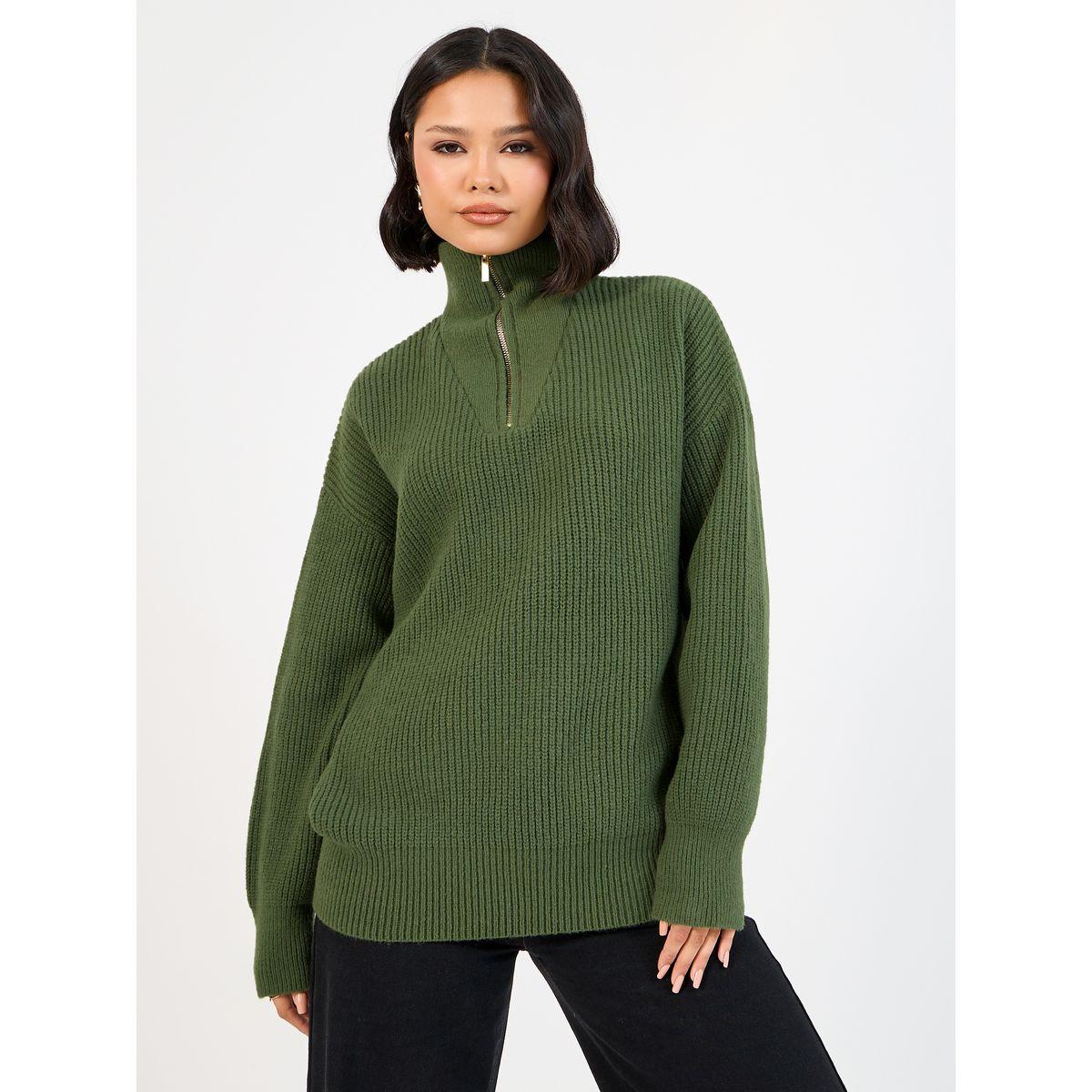سويتر فضفاض بنصف سحَّاب غلق-women-clothing-cardigansandjumpers-jumpers-image-4