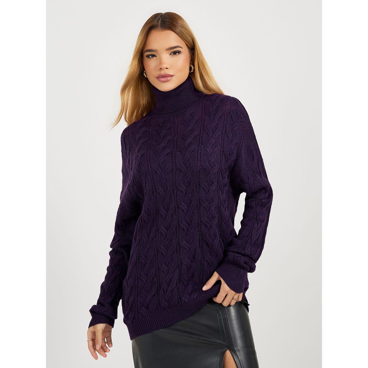 سويتر بتفاصيل محبوكة وقصة عادية-women-clothing-cardigansandjumpers-jumpers-image-1