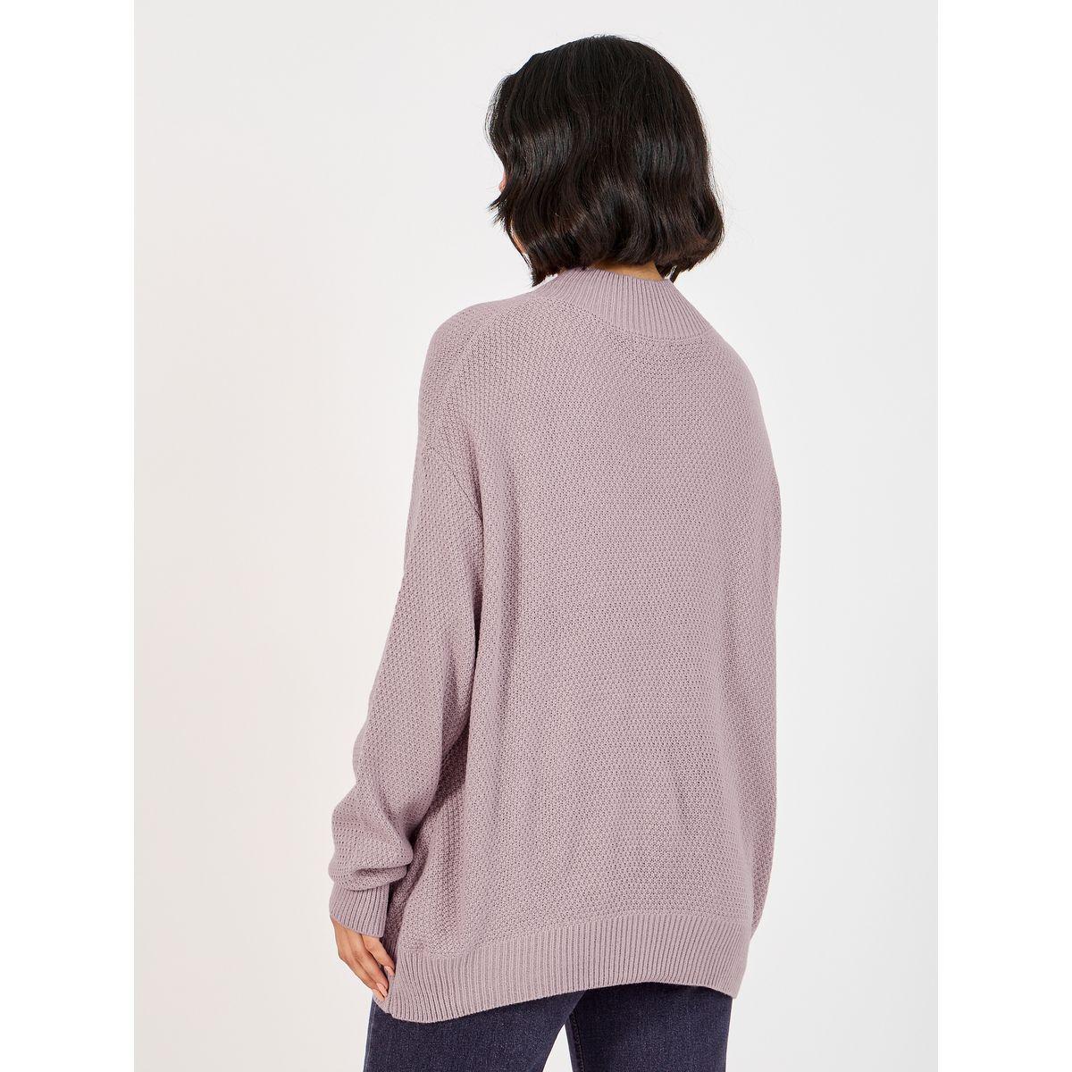 Styli Oversized High Neck Chunky Knit Sweater-women-winterwear-cardigansandjumpers-jumpers-image-4