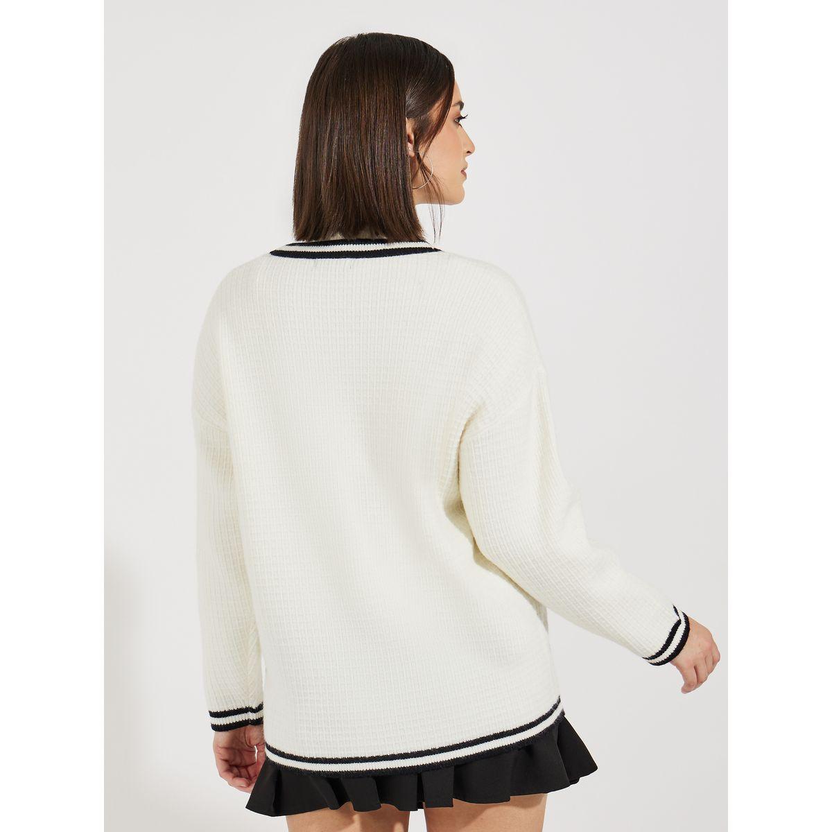 كارديجان بقصة عادية وتفاصيل مُتباينة-women-winterwear-cardigansandjumpers-cardigans-image-5