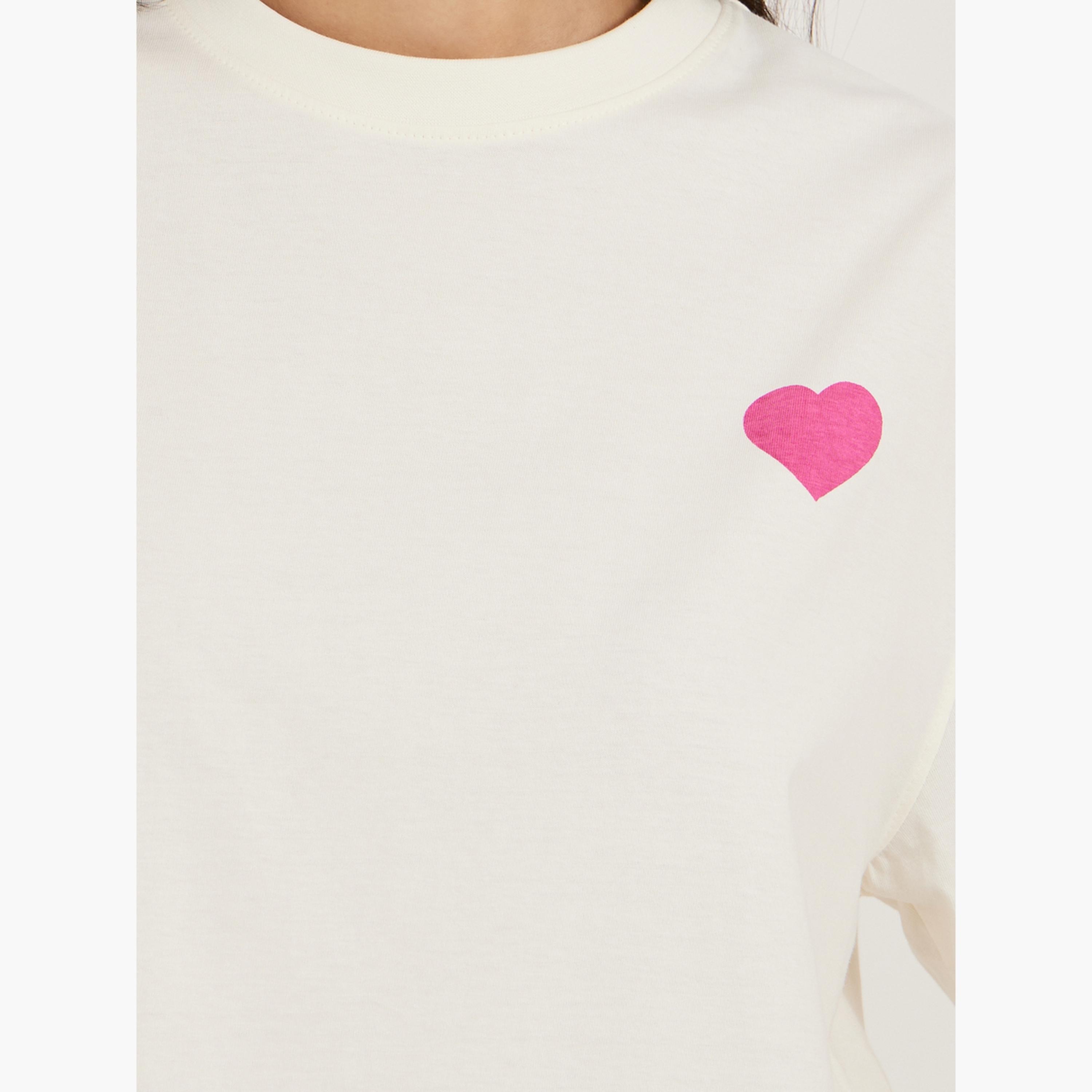 Styli Slogan Print Dropped Shoulder Oversized T-Shirt-women-clothing-tshirts-image-5