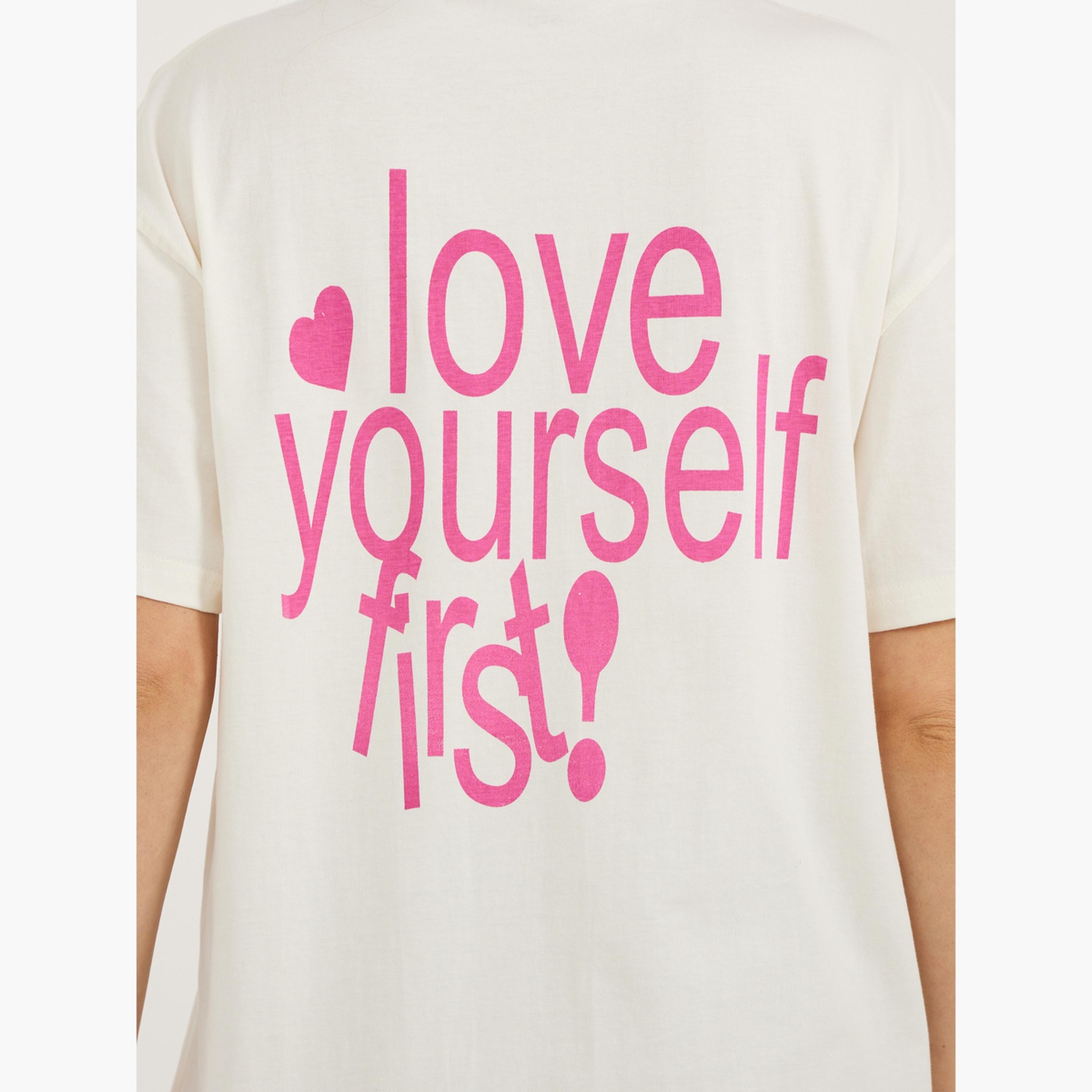 Styli Slogan Print Dropped Shoulder Oversized T-Shirt-women-clothing-tshirts-image-6