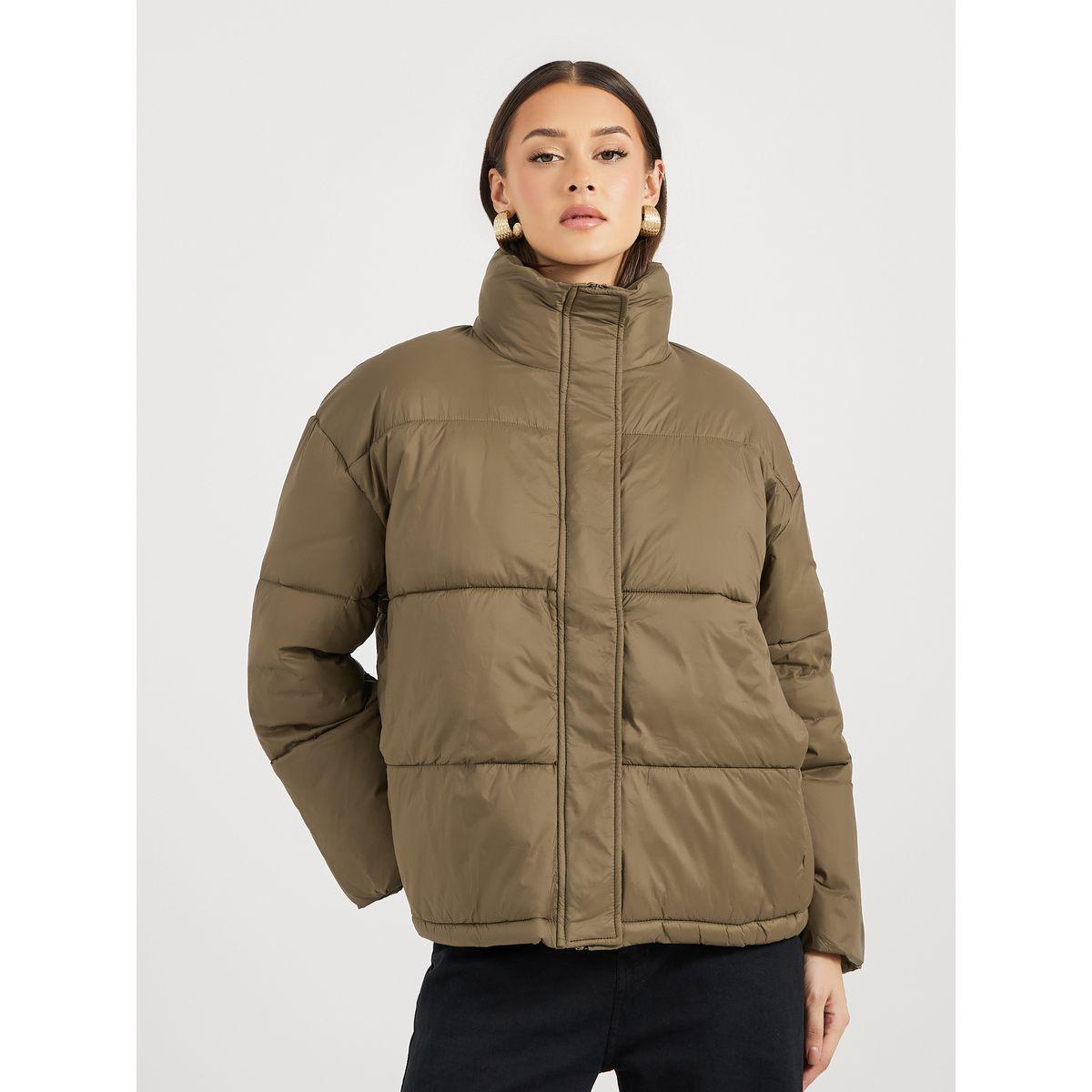 Styli Oversized Regular Length Padded Jacket-women-winterwear-coatsandjackets-jackets-image-3