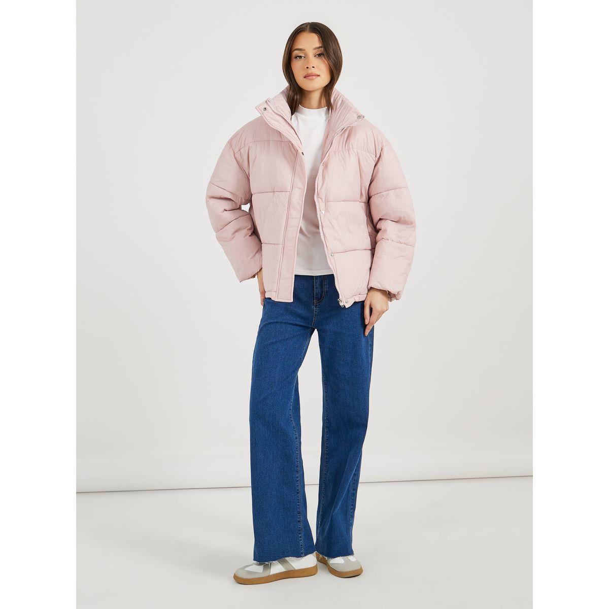 Styli Oversized Regular Length Padded Jacket-women-winterwear-coatsandjackets-jackets-image-2