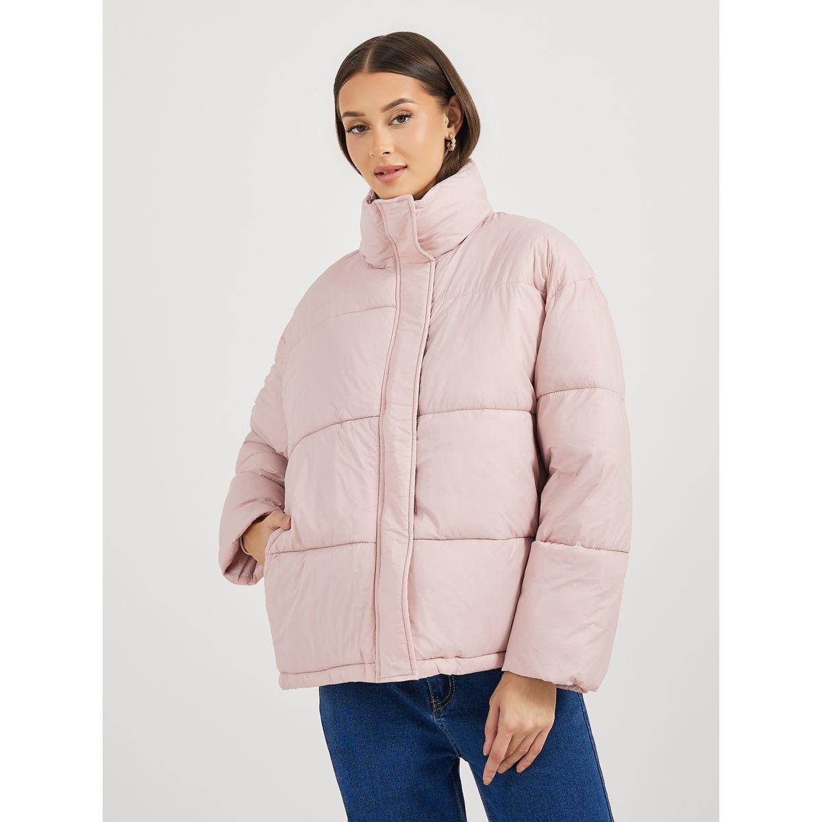 Styli Oversized Regular Length Padded Jacket-women-winterwear-coatsandjackets-jackets-image-3