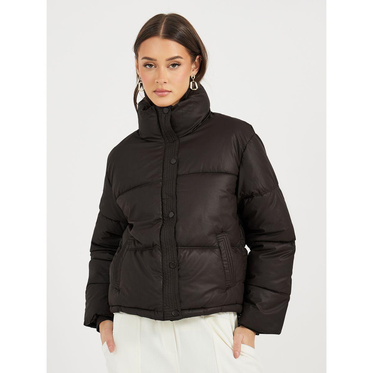 جاكيت فضفاض مبطن مع أزرار كبس للإغلاق-women-winterwear-coatsandjackets-jackets-image-1