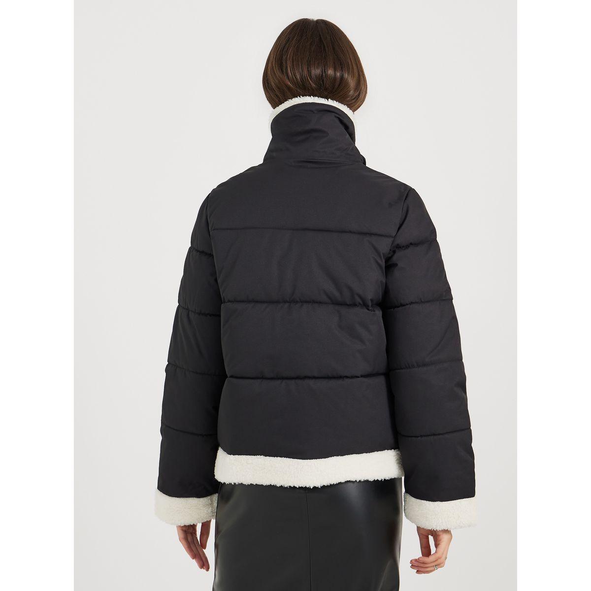 Styli Regular Fit Regular Length Padded Jacket with Faux Fur Lining-women-winterwear-coatsandjackets-jackets-image-5