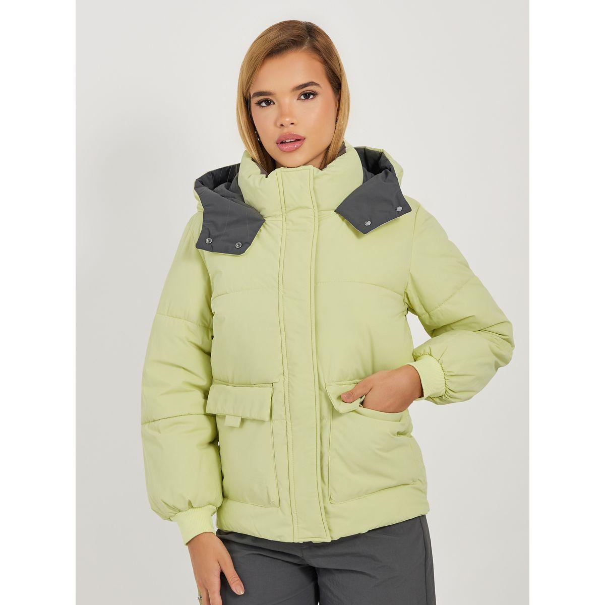 جاكيت مبطن بقصة فضفاضة وياقة هودي-women-winterwear-coatsandjackets-jackets-image-3
