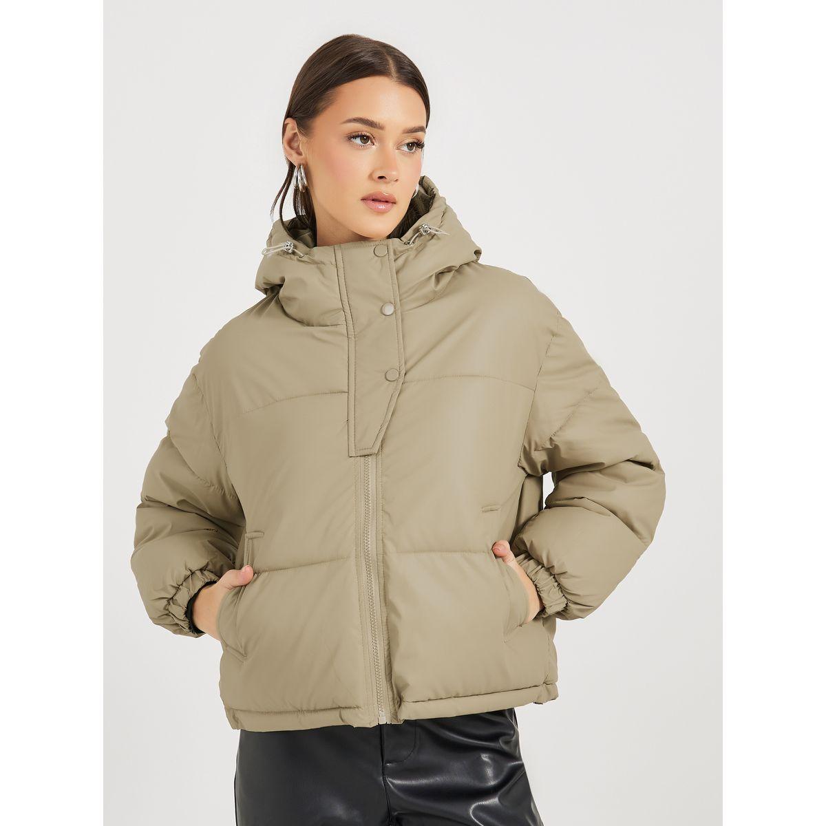 Styli Oversized Regular Length Hooded Padded Jacket-women-winterwear-coatsandjackets-jackets-image-3