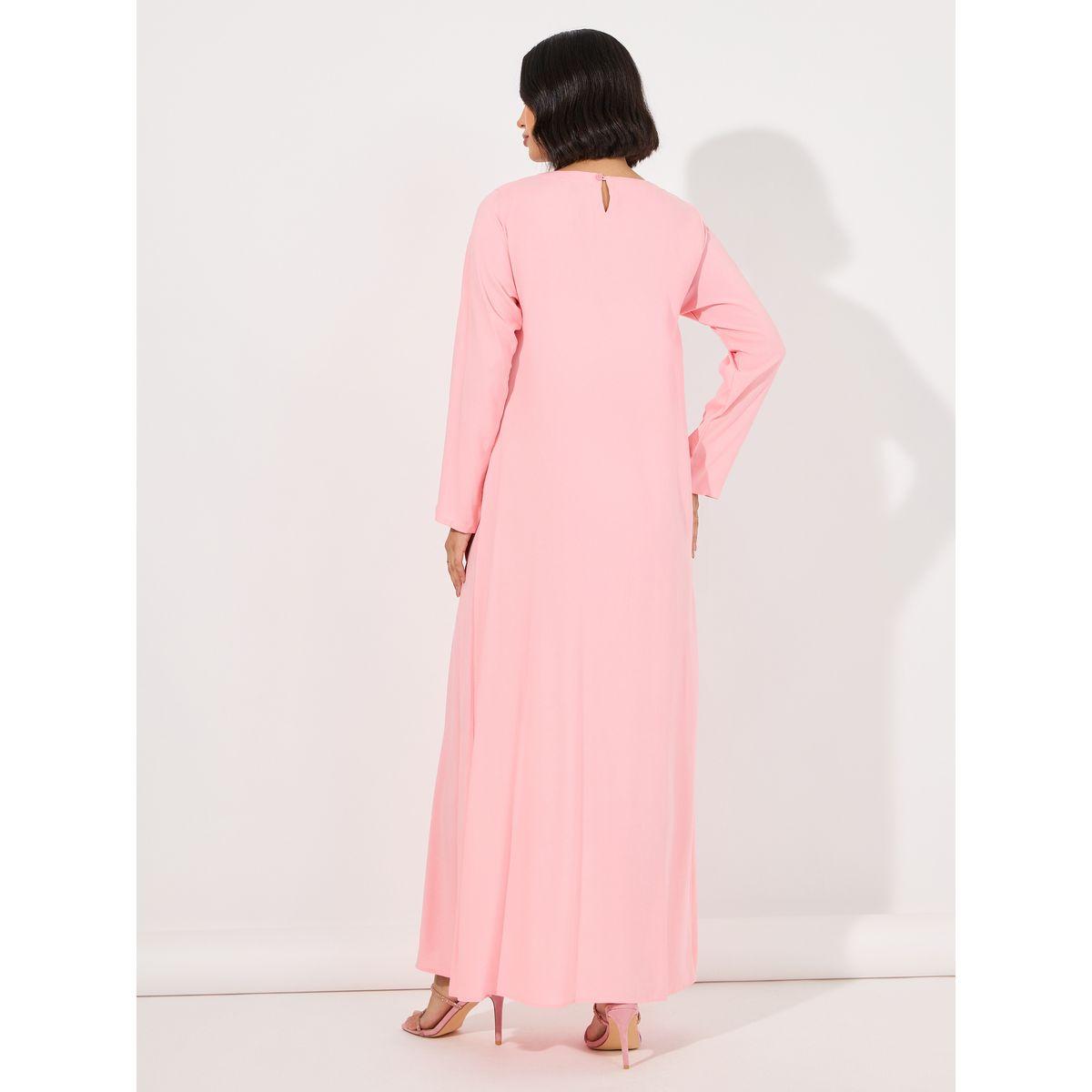 Embroidered Round Neck Jalabiya-women-arabicclothing-jalabiyas-image-6