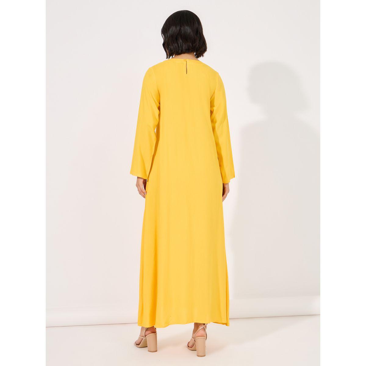 Embroidered Neck A-Line Jalabiya-women-arabicclothing-jalabiyas-image-6
