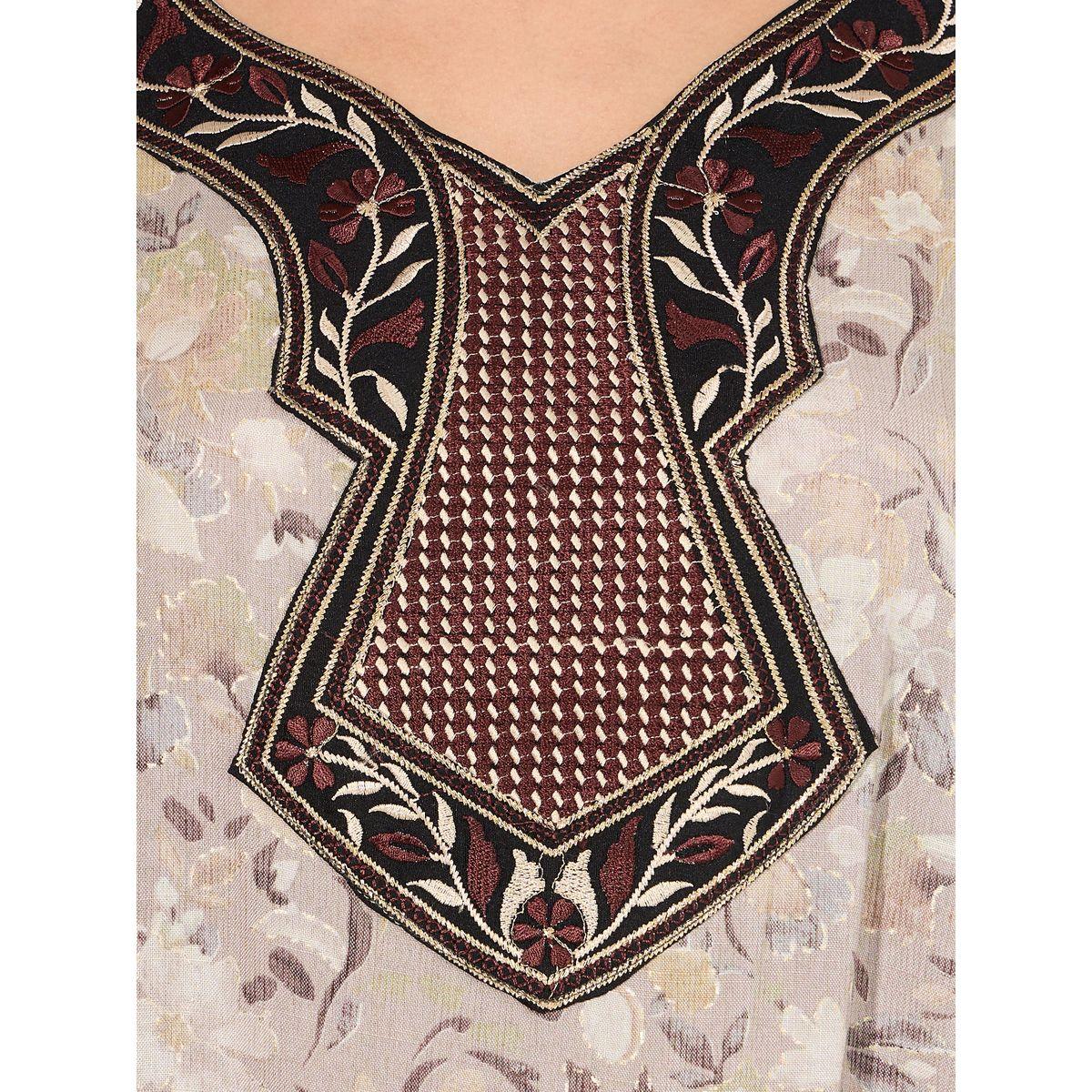 All-Over Print Embroidered A-Line Jalabiya-women-arabicclothing-jalabiyas-image-3