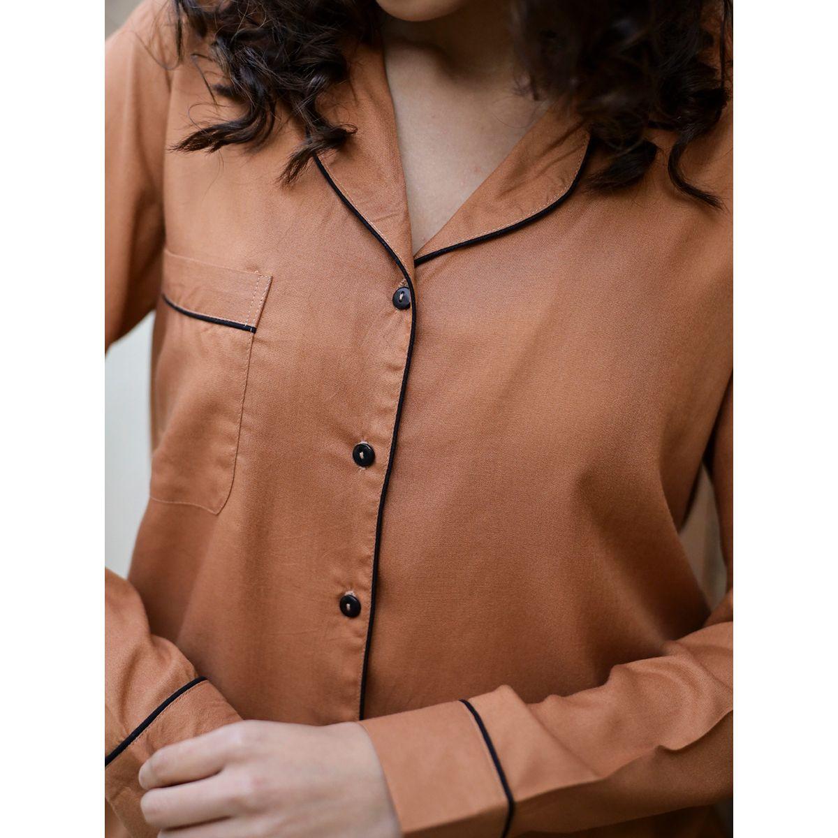 مجموعة من 3 - شورت وبلوزة محزوزة مع بنطال سانسكريتي هومز × ستايلي-women-clothing-nightwear-pyjamas-longsets-image-7