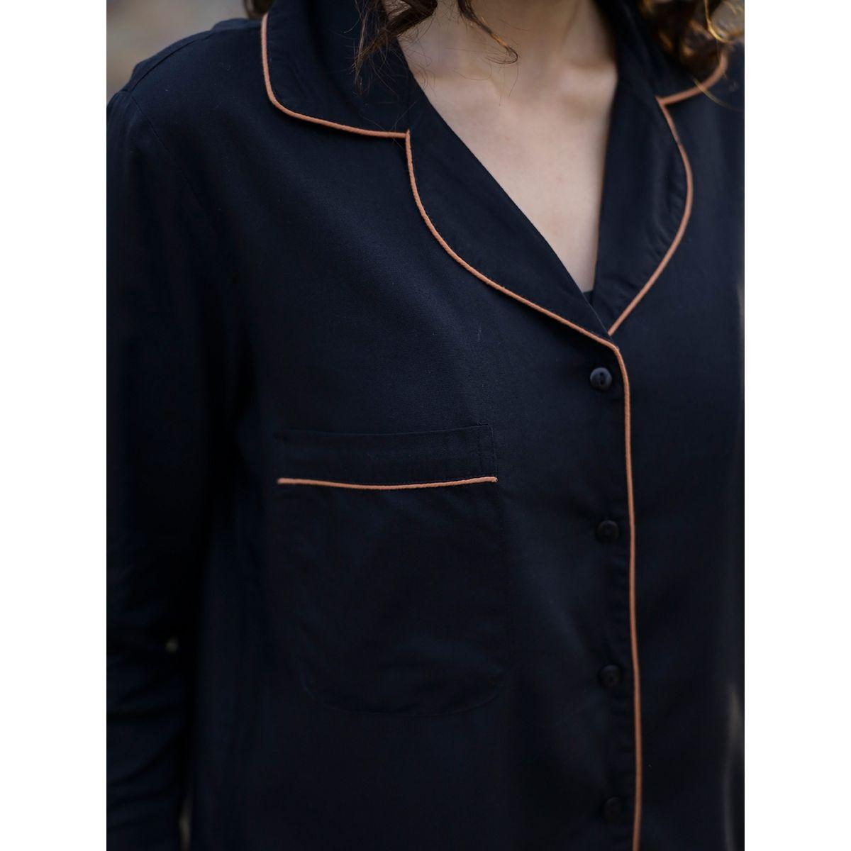 مجموعة من 3 - شورت وبلوزة محزوزة مع بنطال سانسكريتي هومز × ستايلي-women-clothing-nightwear-pyjamas-longsets-image-8