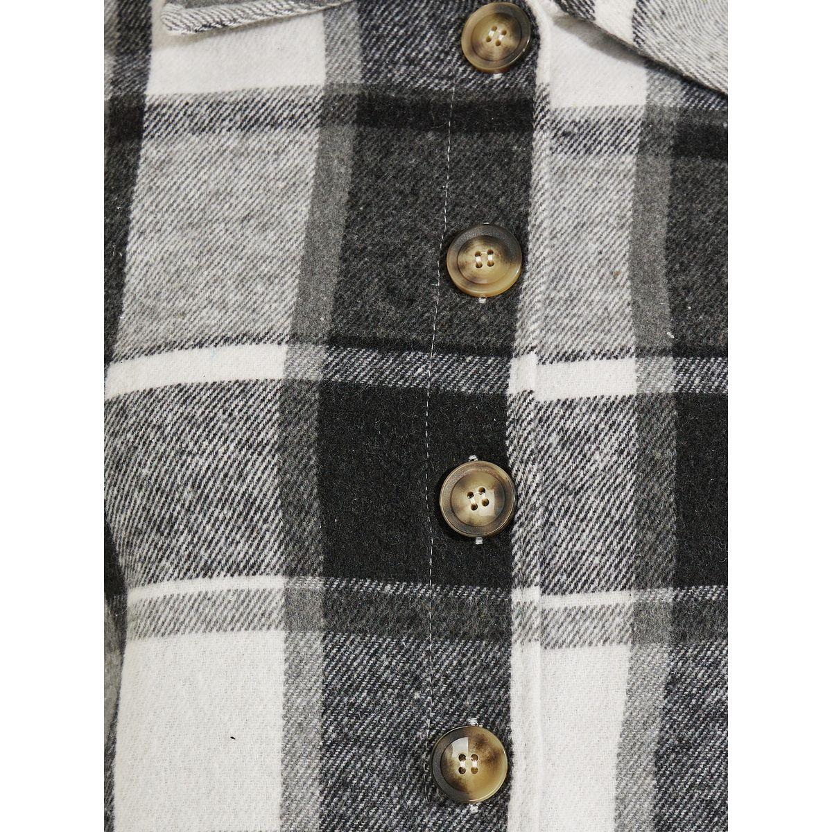 Styli Single Breasted Plaid Lapel Wool Jacket-women-winterwear-coatsandjackets-jackets-image-4