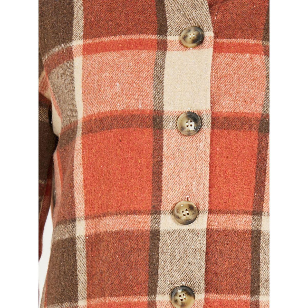 Styli Single Breasted Plaid Lapel Wool Jacket-women-winterwear-coatsandjackets-jackets-image-4