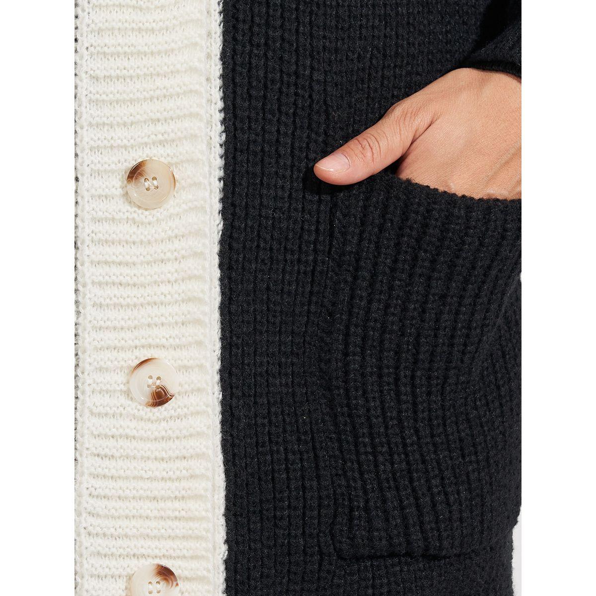 Styli Oversized Longline Chunky Knit Buttoned Cardigan-women-winterwear-cardigansandjumpers-cardigans-image-3