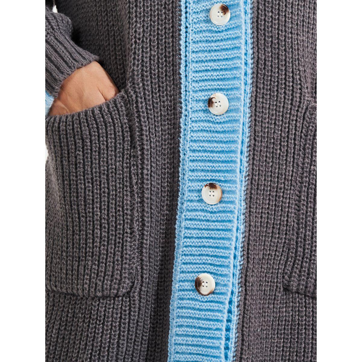 Styli Oversized Longline Chunky Knit Buttoned Cardigan-women-winterwear-cardigansandjumpers-cardigans-image-3