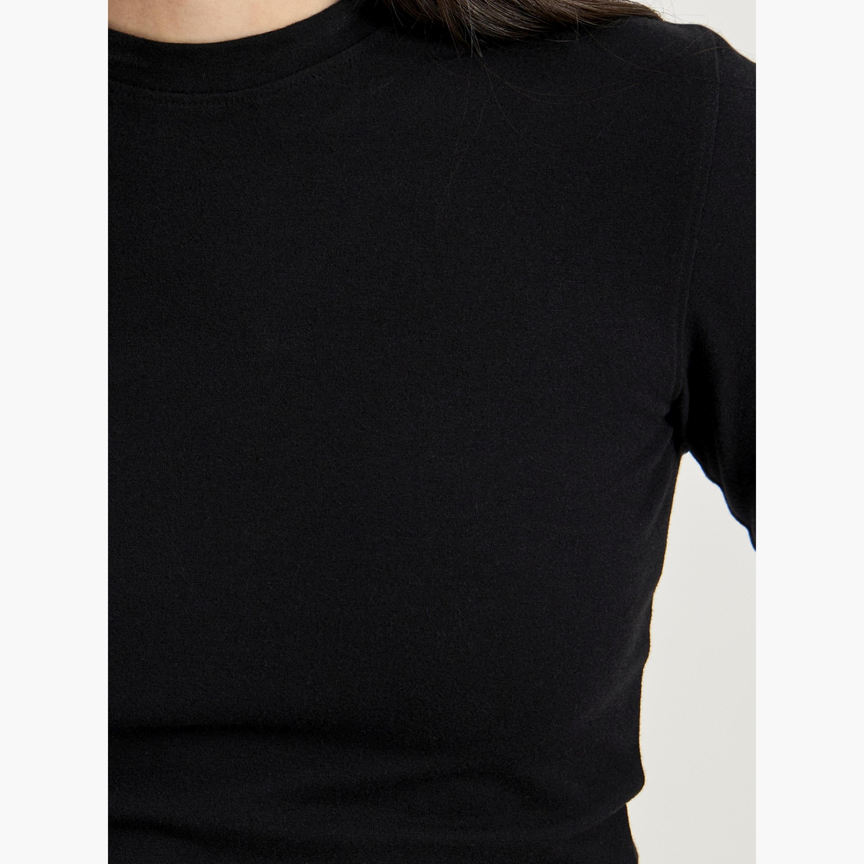 Styli Pack of 2 - Solid Round Neck T-Shirt-women-clothing-tshirts-image-4