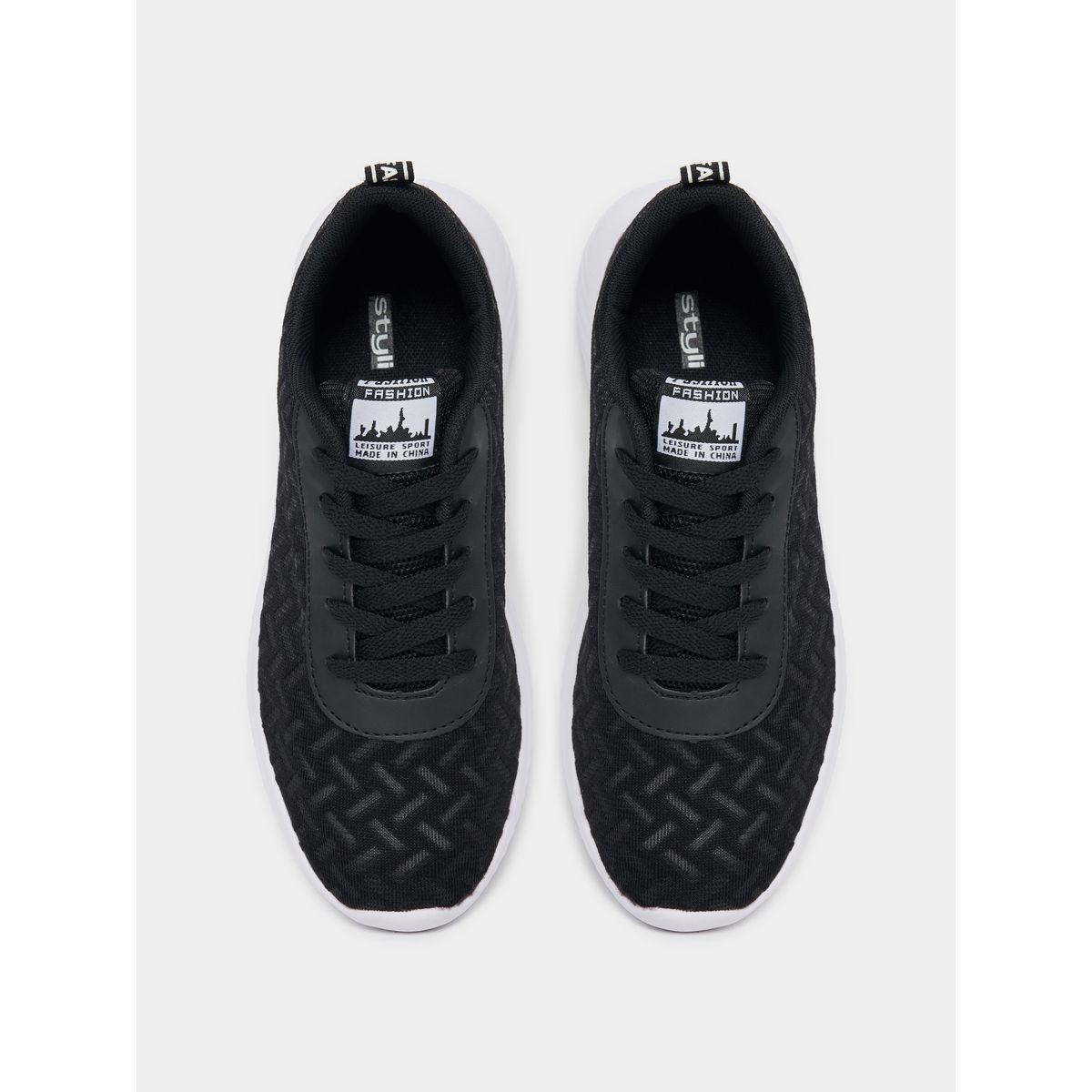 Styli Patterned Lace-Up Sneakers-women-shoes-sneakers-image-5