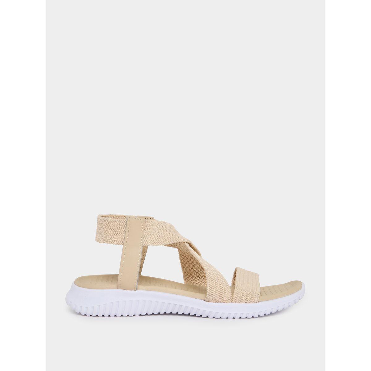 Styli Cross Strap Comfort Sandals-women-shoes-sandals-flats-image-1