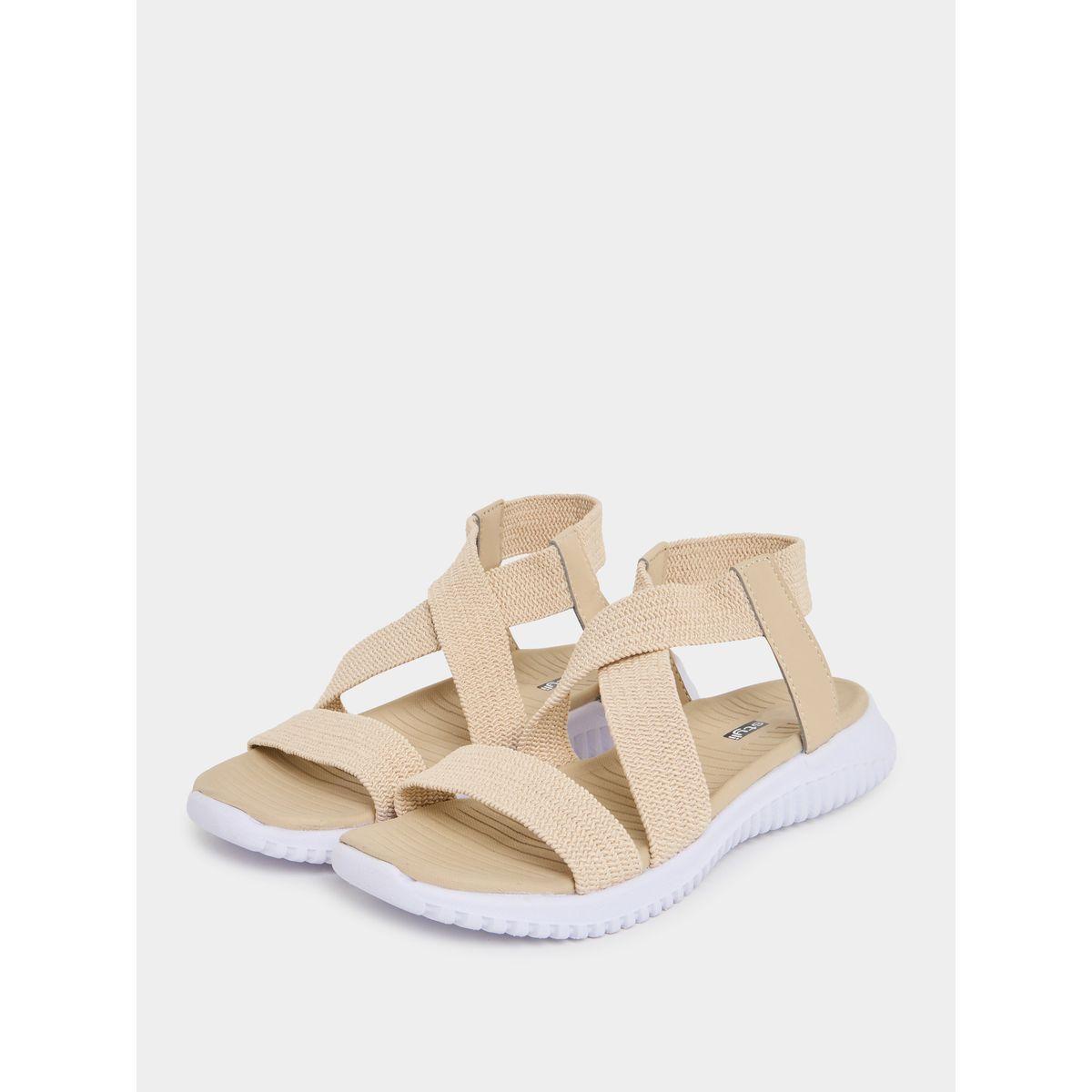 Styli Cross Strap Comfort Sandals-women-shoes-sandals-flats-image-2