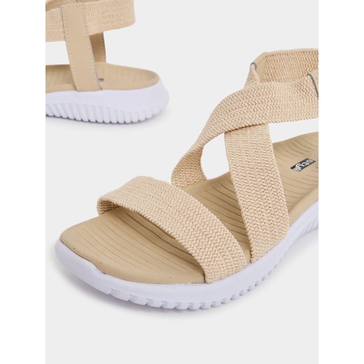 Styli Cross Strap Comfort Sandals-women-shoes-sandals-flats-image-3