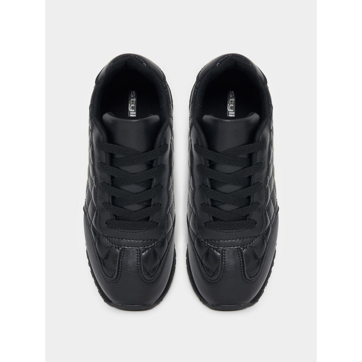 Styli Quilted Look Lace-Up Shoes-women-shoes-loafersandmoccasins-image-5