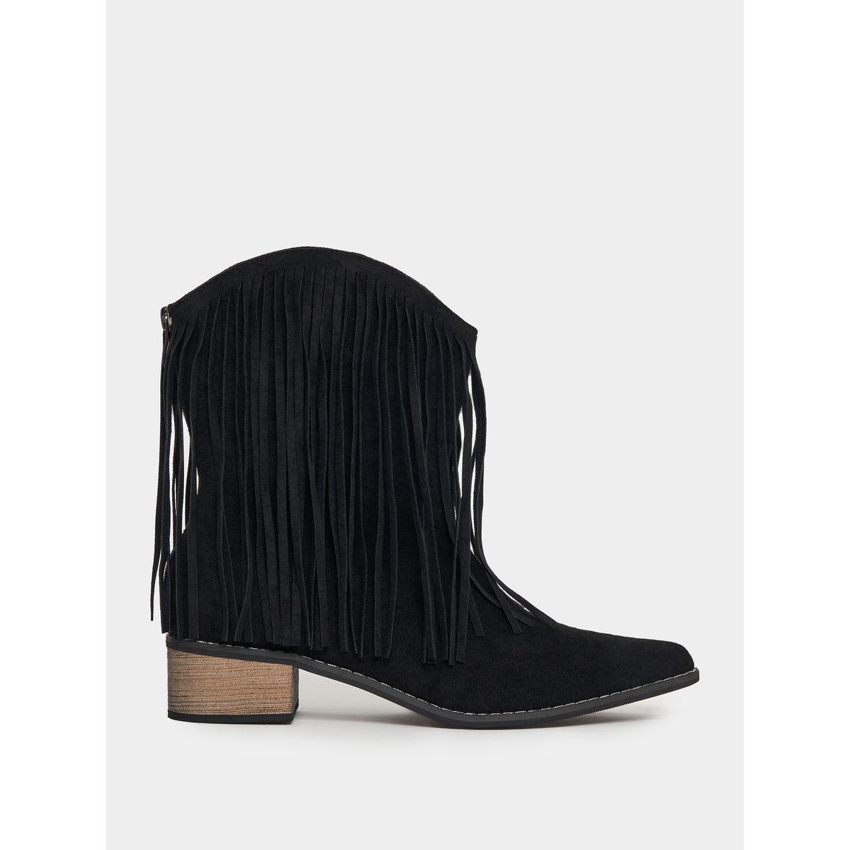 Styli Suede Look Tassle Accent Chelsea Boots-women-shoes-boots-image-2