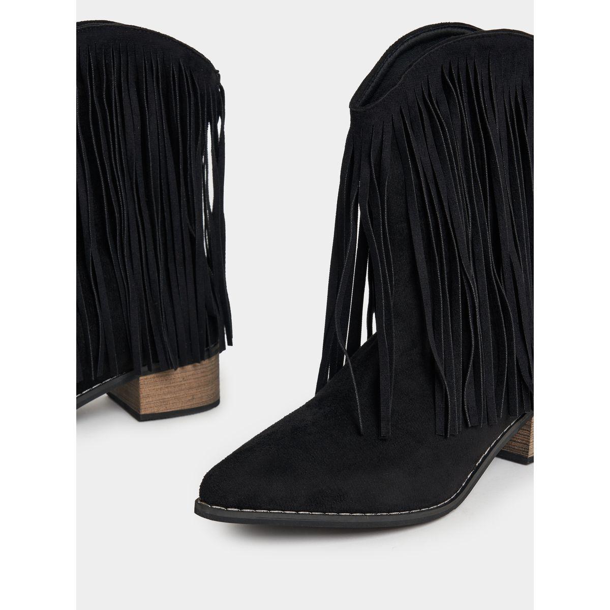 Styli Suede Look Tassle Accent Chelsea Boots-women-shoes-boots-image-4